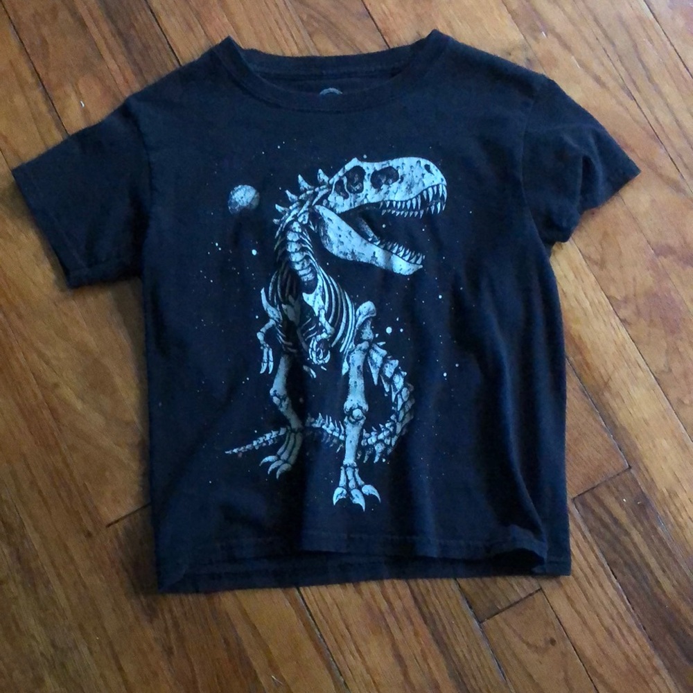 skeleton dinosaur shirt